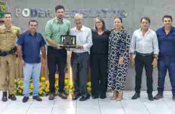 Ibema - Câmara homenageia Senhor Evalino Arrosi, pioneiro da cidade com Título de Cidadão Honorário